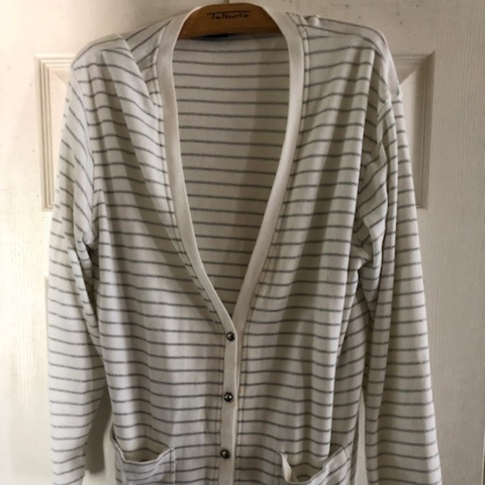 White and Silver Cardigan